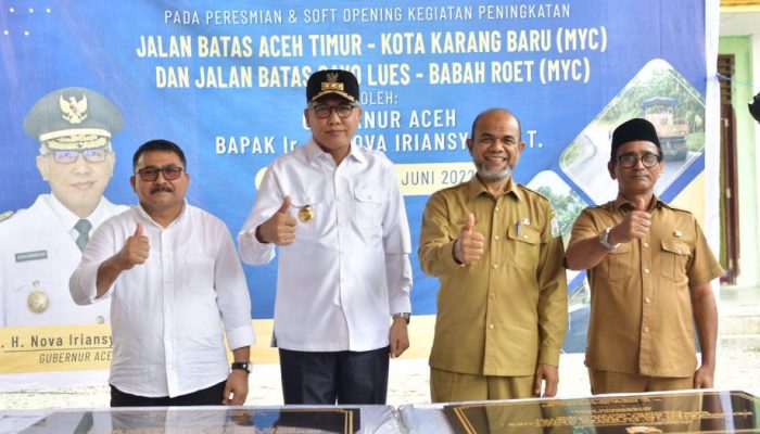 Dua Ruas Jalan Multiyears Tuntas, Para Pimpinan Daerah Sampaikan Terima Kasih kepada Gubernur