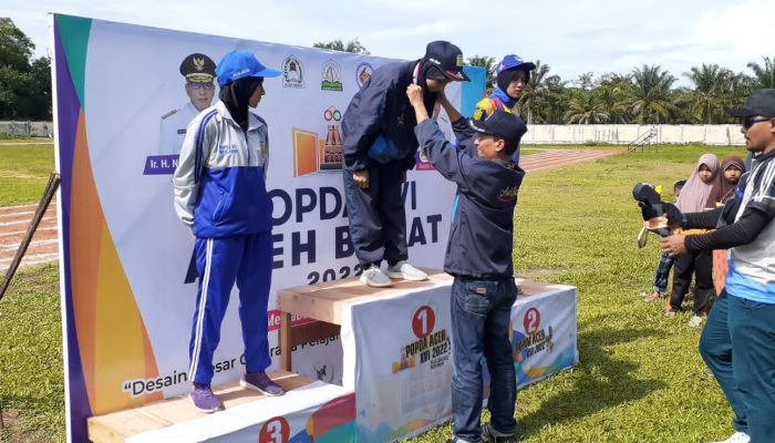 Aceh Besar Raih Emas Ke 10 di Popda Aceh Ke – 16