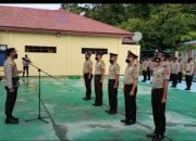 18 Polisi di Simeulue Yang Naik Pangkat Disiram Air Bunga