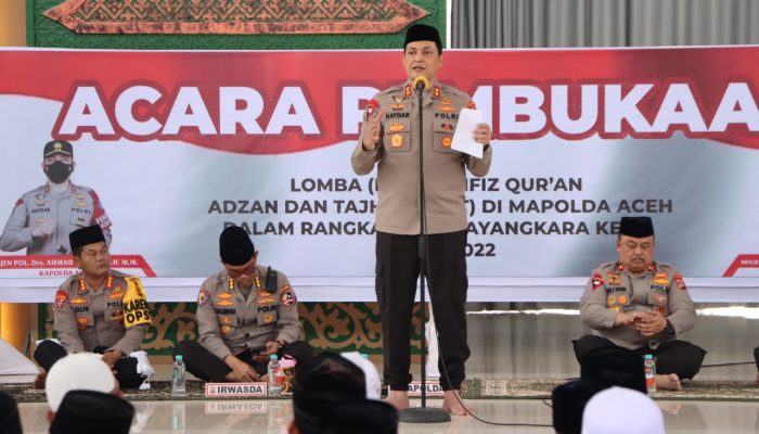 Polda Aceh Gelar Lomba Keagamaan Dalam Rangka Hari Bhayangkara ke 76