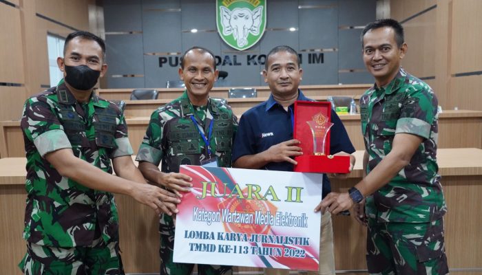 Kapoksahli Pangdam IM Hadiri Vicon Rakornis TMMD Ke-114 TA 2022