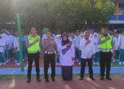 Personel Ditlantas Polda Aceh Sosialisasikan Keselamatan Berlalulintas Di SMAN 7 Banda Aceh