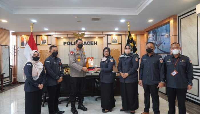 Pejabat Bawaslu Aceh Audiensi Dengan Kapolda Aceh