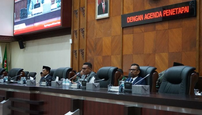 DPRA Gelar Rapat Paripurna Penetapan Reposisi Alat Kelengkapan Dewan Sisa Masa Jabatan 2019- 2024