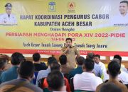 Jelang PORA XIV, Pj Bupati Aceh Besar Rakor dengan Pengurus Cabor