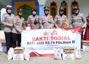 Dalam Rangka Hari Jadi ke 74 Polwan RI, Polwan Aceh Tengah Gelar Bakti Sosial