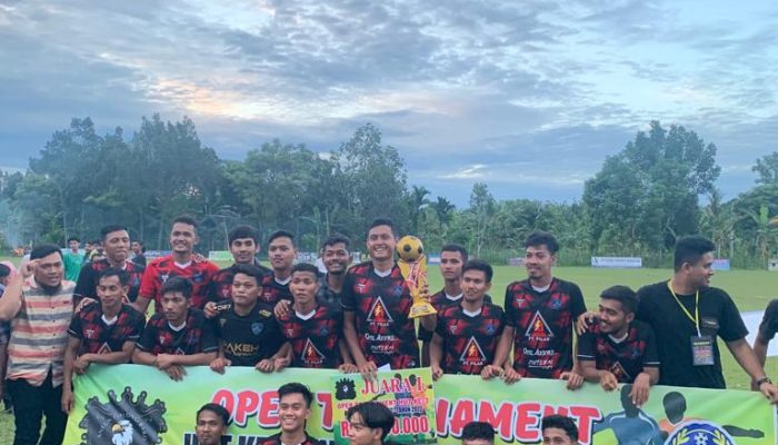 BSA. Blangcut Juarai Open Tournament HUT Ke-3 Aneuk Galong Baro FC Tahun 2022