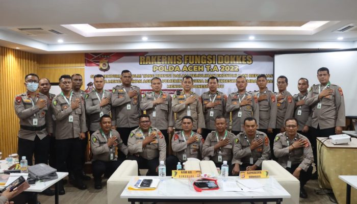 Rakernis Fungsi Dokkes Polda Aceh T. A. 2022 Digelar