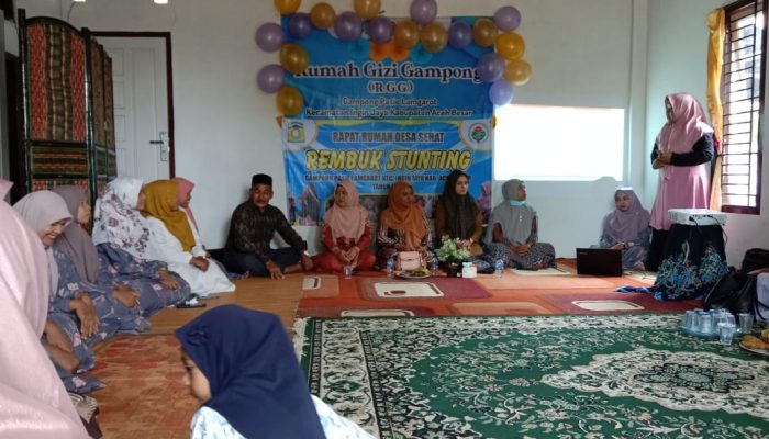 Rumah Gizi Gampong Strategi Tekan Stunting di Gampong Pasie Lamgarot