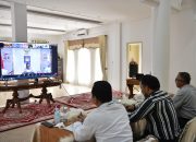 Pj Bupati Aceh Besar Ikuti Zoom Meeting dengan Menteri Dalam Negeri