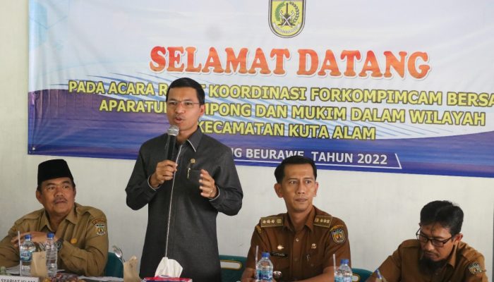 Hadiri Rakor ASOKULAM, Ketua DPRK Terima Keluhan Honor Aparatur Gampong dari Para Keuchik