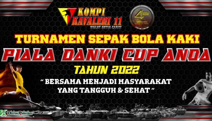 8 Tim Ikut Memperebutkan Piala Danki Cup Anoa di HUT Kompi Kavaleri 11/Walet Setia Cakti ke – IV 2022