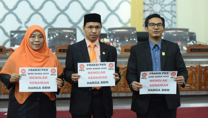 Fraksi PKS DPRK Banda Aceh Tolak Kenaikan Harga BBM