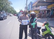 Sambut Hari Lalu Lintas Bhayangkara Ke 76, Ditlantas Polda Aceh Bagi Puluhan Paket Bansos