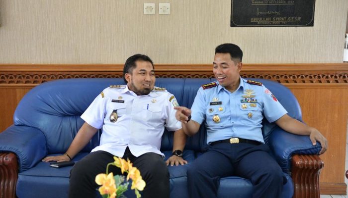 Pj Bupati Aceh Besar Silaturahmi ke Mako Lanud SIM