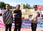 Kapolres Pijay Terima 100 Paket Sembako Dari Bank Aceh Untuk Disalurkan Kepada Masyarakat