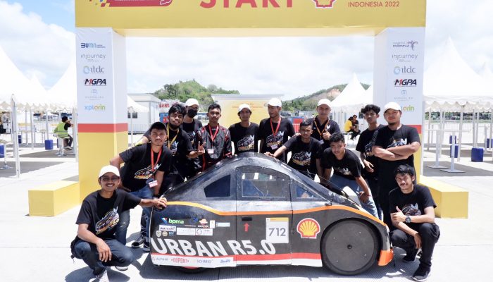 Mobil Listrik USK Raih Peringkat Lima Shell Eco Marathon di Sirkuit Mandalika