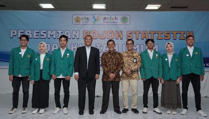 Kolaborasi dengan BPS, USK Resmikan Pojok Statistik di Perpustakaan
