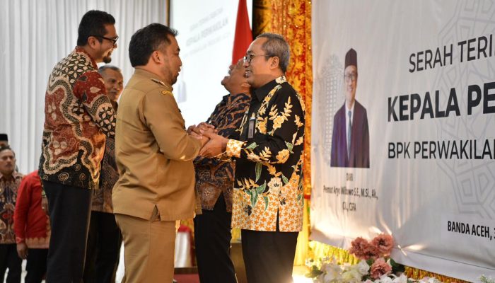Pj Bupati Aceh Besar Hadiri Acara Serahterima Jabatan Kepala BPK RI Perwakilan Aceh