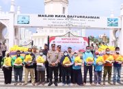 Jajaran Polda Aceh Bagi 3.475 Paket Bansos Dalam Rangka Hut Ke 71 Humas Polri