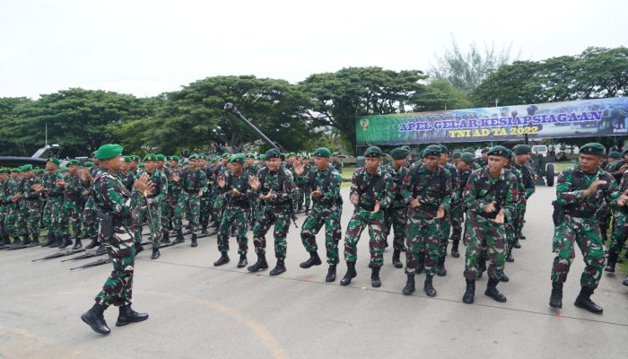 Kodam IM Laksanakan Apel Gelar Kesiapsiagaan TNI AD TA 2022