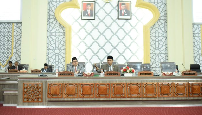 DPRK Banda Aceh Gelar Paripurna Penyampaian Laporan Hasil Reses