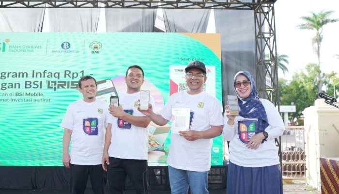 BSI, BI, DMI, & Pemkot Banda Aceh Luncurkan Infaq Rp1 Via QRIS BSI
