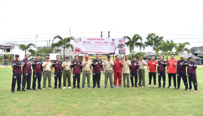 Kuatkan Sinergitas, Polres Bireuen Olah Raga Bersama TNI dan Forkopimda