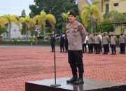 Dirsamapta Polda Aceh Pimpin Apel Pagi Di Mapolda Aceh