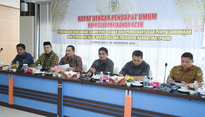 Komisi I DPRK Banda Aceh Gelar RDPU Raqan P4GN