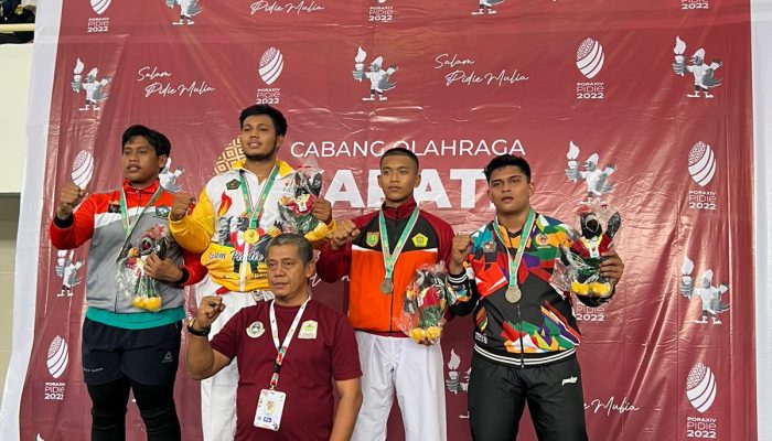 Polisi Polda Aceh Raih Perunggu Cabor Karate di PORA Pidie