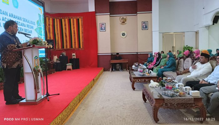 Pj Bupati Buka Rapat Konsultasi TP-PKK Aceh Besar 2022