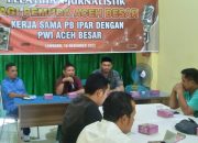 IPAR Gandeng PWI Aceh Besar Gelar Pelatihan Jurnalistik