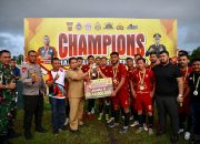 Pj Bupati Aceh Besar Saksikan Partai Penutup Piala Kapolres Persela Lampanah Juara Lewat Drama Adu Penalti