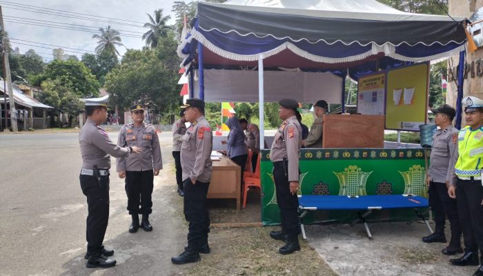 Pos Pengamanan Operasi lilin Seulawah di Pijay di Cek Tim Polda Aceh