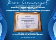 Pj Bupati Aceh Besar Raih Penghargaan Peduli Lingkungan dan Pariwisata