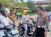Kasat Lantas Polres Aceh Tamiang Sosialisasikan Safety Riding di SMA Negeri 4 Kejuruan Muda