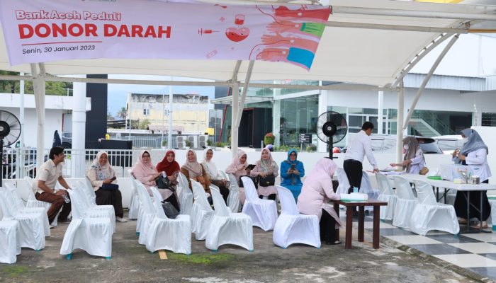 Bantu Ketersediaan Stok Darah di PMI, Bank Aceh Peduli Gelar Donor Darah