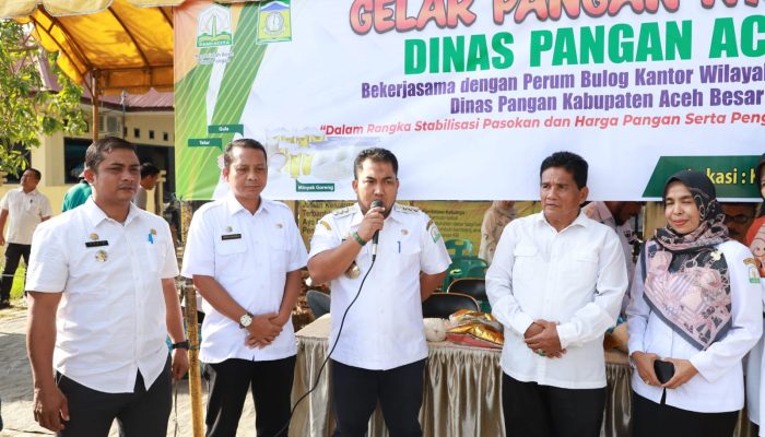Pemkab Aceh Besar, Dinas Pangan Aceh, serta Perum Bulog Gelar Pangan Murah