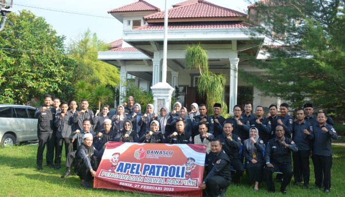 Kawal Hak Pilih, Panwaslih Laksanakan Apel Patroli Pengawasan
