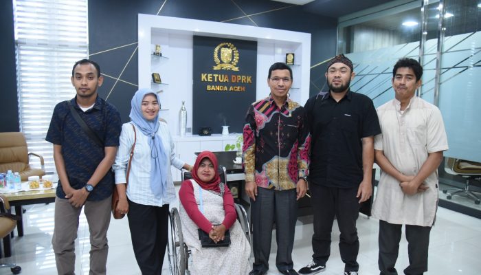 Temui Ketua DPRK Banda Aceh, Pengurus CYDC Curhat Perlunya Regulasi Pemberdayaan Disabilitas