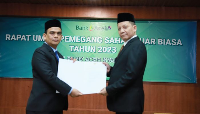 RUPS Tahun Buku 2022, Bank Aceh Setor Dividen 295 Miliar