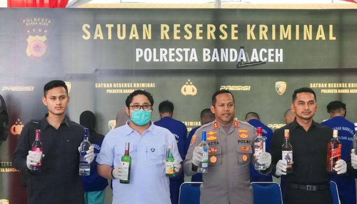 Polisi Amankan Ratusan Botol Miras Berbagai Merek