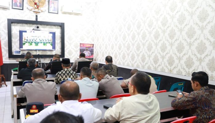 Pj Bupati Aceh Besar Hadiri Rakor Lintas Sektoral Kesiapan Hadapi Idul Fitri di Mapolres Aceh Besar
