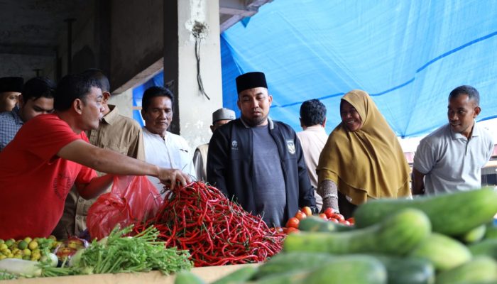 Ciptakan Lingkungan Transaksi yang Asri, Pj Bupati Aceh Besar Kembali Pantau Pasar Induk Lambaro