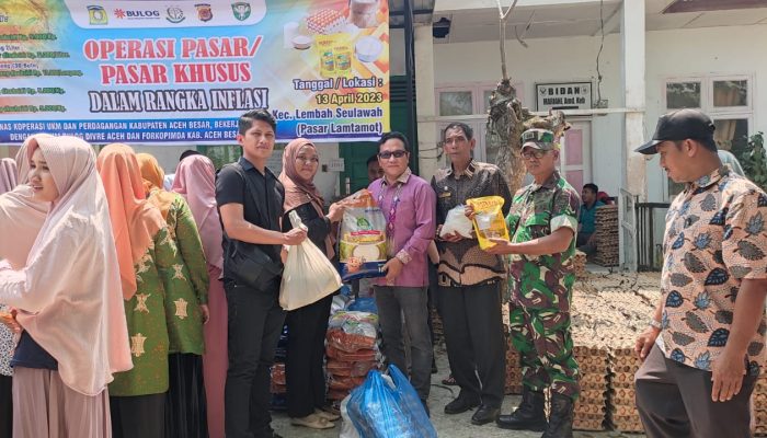 Tangani Inflasi dan Stabilisasi Harga, Pemkab Aceh Besar Kembali Gelar Operasi Pasar Jelang Idul Fitri