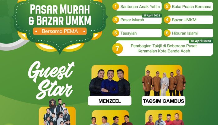 Yuk, Ramaikan Acara Bazar UMKM dan Pasar Murah PT PEMA