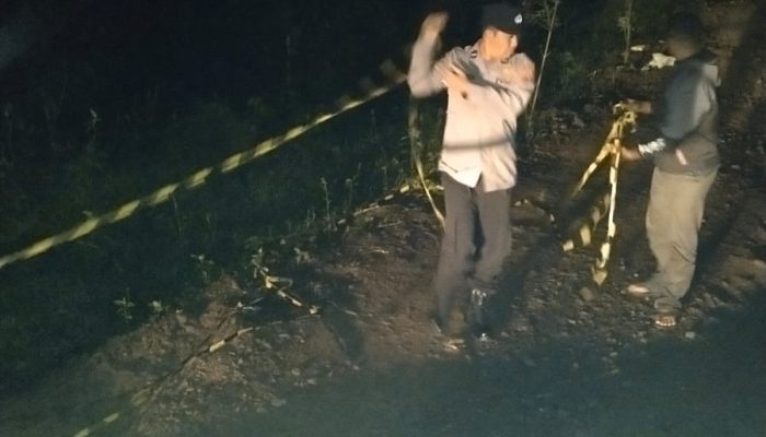 Badan Jalan Patah di Aceh Tengah, Polisi Turun ke Lokasi