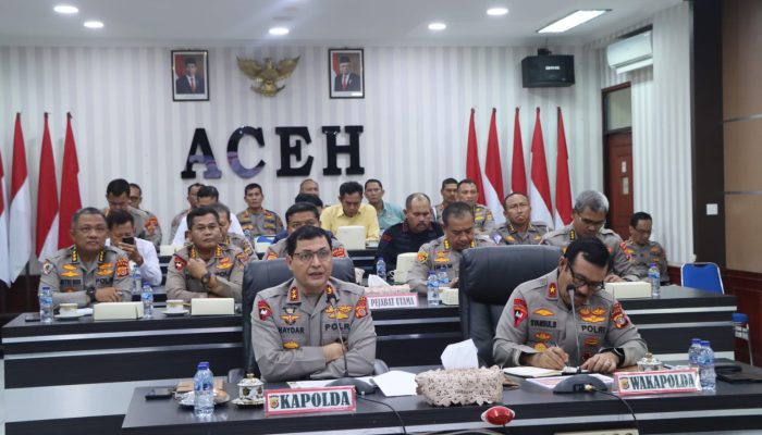 Seusai Operasi Ketupat Seulawah, Polda Aceh Gelar Anev