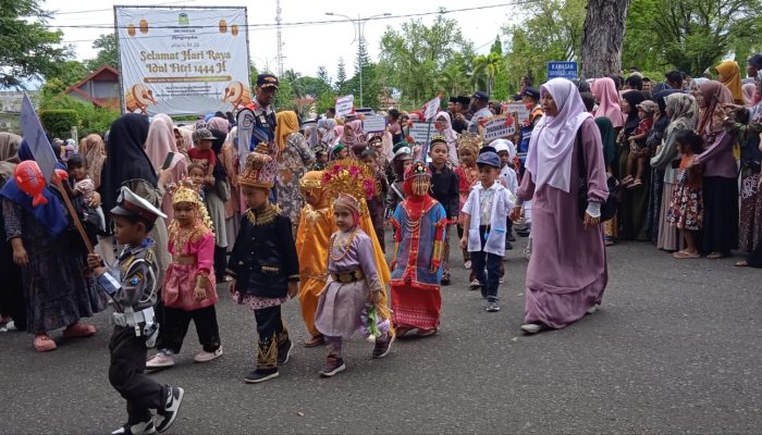 Pawai Ribuan Pelajar Warnai Peringatan HUT ke-39 Kota Jantho